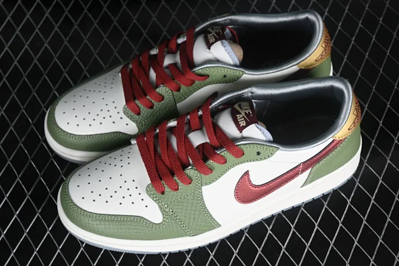 All categories Air Jordan Jordan series basketball shoes Air Jordan 1 Low G version pure original Air Jordan 1 Low CNY "Year of the Drago" AJ1 Joe 1 Year of the Dragon Limited Qinglong low-top cultural casual sneakers FN3727-100